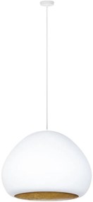 Żyrandol na lince LAVA 1xE27/15W/230V biały/złoty