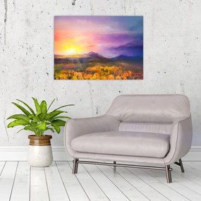 Obraz na szkle - O świcie (70x50 cm)