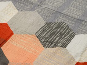 PrzytulneMieszkanie.pl PrzytulneMieszkanie.pl Pościel z kory z bawełny Renforcé HONEY COMB szara Rozmiar pościeli: 70 x 90 cm | 140 x 200 cm