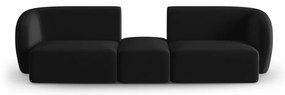 Czarna aksamitna sofa 246 cm Paolo – Milo Casa