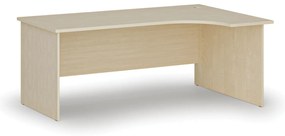 Narożne biurko PRIMO WOOD, 180x120 cm, prawe, brzoza