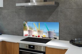 Szklany Panel Barwne Drink w Szklankach