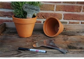 Komplet 6 etykiet ogrodowych i flamastra Esschert Design Smooth