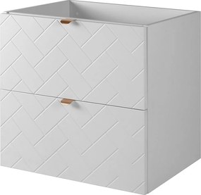 Meble łazienkowe, Biały Mat, 60 x 57 x 46 cm, złote uchwyty