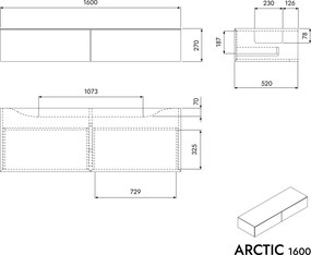Szafka podumywalkowa ARCTIC 1600