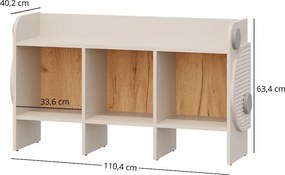 Kaszmirowy regał modułowy do pokoju dziecka W9-C17