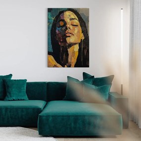 Obraz z ręcznie malowanymi elementami 70x100 cm Vivian – Styler