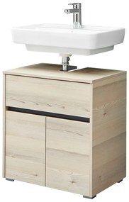 Szafka bez umywalki w dekorze sosny w naturalnym kolorze 64x60 cm Quickset 393 – Pelipal