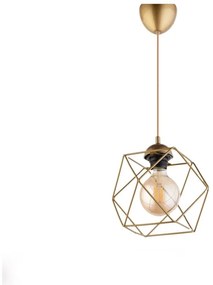 Lampa wisząca w kolorze złota z metalowym kloszem – Opviq lights