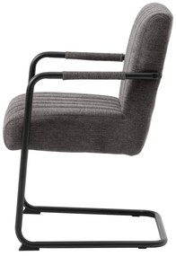 Ciemnoszare krzesło Trout – Unique Furniture