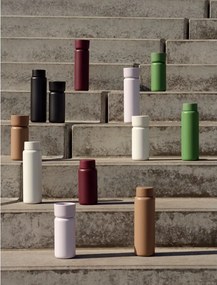 Bordowy kubek termiczny ze stali nierdzewnej 400 ml Singles – Zone