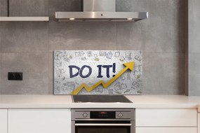 Szklany Panel Motywujące Hasło "Do It"