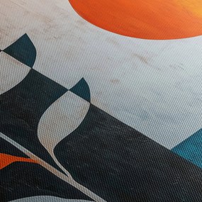 Obraz - Abstrakcja rośliny i słońca (170x50 cm)
