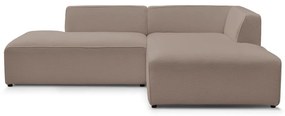 Brązowy narożnik modułowy z materiału bouclé (prawostronny/w kształcie litery L) Megeve – Bobochic Paris