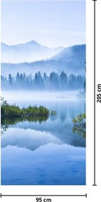 Fototapeta na drzwi - Górskie jezioro (95x205cm)