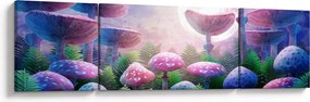 Obraz - Grzyby w pełni księżyca, grafika (170x50 cm)