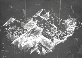 Obraz - Ilustracja gór (70x50 cm)