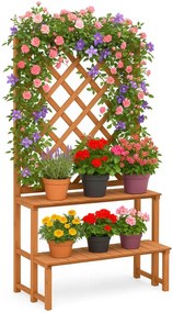 Brązowy ogrodowy kwietnik Z5-R52