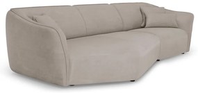 Biały narożnik z materiału bouclé Tokyo – Cosmopolitan Design