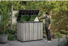 Szara plastikowa skrzynia ogrodowa Deco – Keter