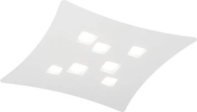 Isotta lampa sufitowa GX53 biała 7 punktów świetlnych 62x69 cm metal wygięty design geometryczny max 7x8W IP20