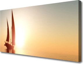 Obraz canvas Rejs o Zachodzie Słońca