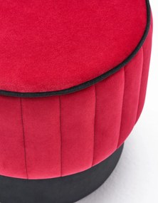 Stołek Rose Pouf Czerwony