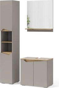 Zestaw mebli łazienkowych szary 60x35x57 marelle