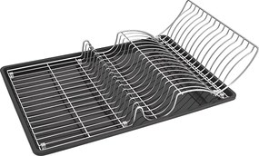 Półka do suszenia naczyń WINGTEX Metaltex 50x31x7 cm Powłoka Polytherm® Metallic - Srebrna