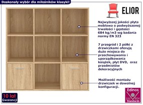 Otwarty Regał W Stylu Skandynawskim Dąb Sonoma Sultan