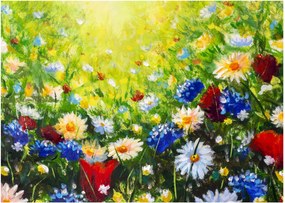 Obraz dzikich kwiatów (70x50 cm)