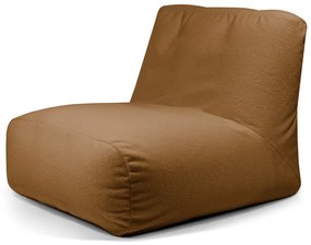 Brązowy worek do siedzenia z materiału bouclé Tube 100 – SLOWDOWN