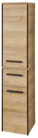 Niska/wisząca szafka łazienkowa w dekorze dębu w naturalnym kolorze 72x30 cm Quickset 395 – Pelipal