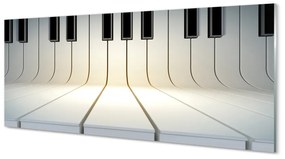 Szklany Panel Pianino klawisze