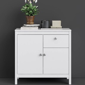 Komoda pokojowa z szafkami i szufladą Madrid 2+1 biały mat