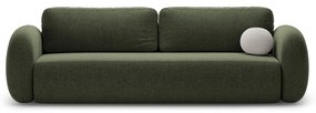 Zielona rozkładana/ze schowkiem sofa z tkaniny szenilowej 262 cm Tonale – Cosmopolitan Design