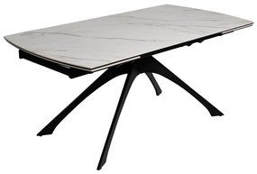 Rozkładany stół z dodatkowym blatem w dekorze marmuru 90x180 cm Rocía – Ixia