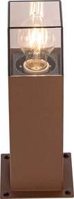 Industrialna lampa podłogowa zewnętrzna brązowa rdza 30 cm IP44 - Denmark
