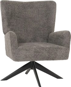 Fotel wypoczynkowy MCW-N65, ciemnoszary