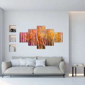 Obraz kolorowego lasu (125x70 cm)