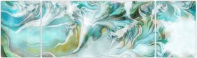 Obraz - Malowanie abstrakcyjnych wzorów (170x50 cm)