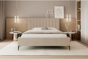 Łóżko Mona Slim III 180 Tkanina VELUTTO 02 stelaż metalowy