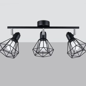 Listwa oświetleniowa ARTEMIS 3 czarna SOLLUX  LIGHTING