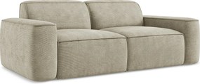 3-osobowa kanapa modułowa - z tkaniny szenilowej - beżowy - OMAO