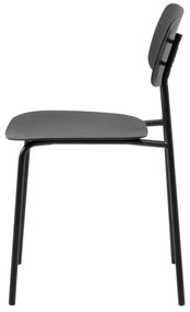 Czarne krzesła zestaw 2 szt. Kirkland – Unique Furniture