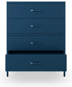 Komoda szafka metalowa granatowa Modern CARLA, 800 x 1015 x 400 mm