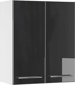 Szafka ścienna antracyt wysoki połysk 60x34.1x72 fame-line