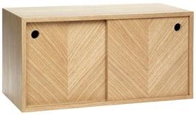 Półka z drewna dębowego Hübsch Herringbone