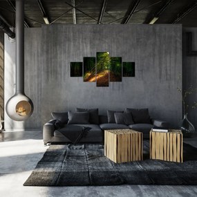 Obraz leśnej ścieżki (125x70 cm)