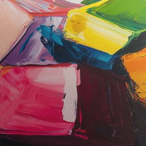 Obraz - Kolorowe kostki (70x50 cm)